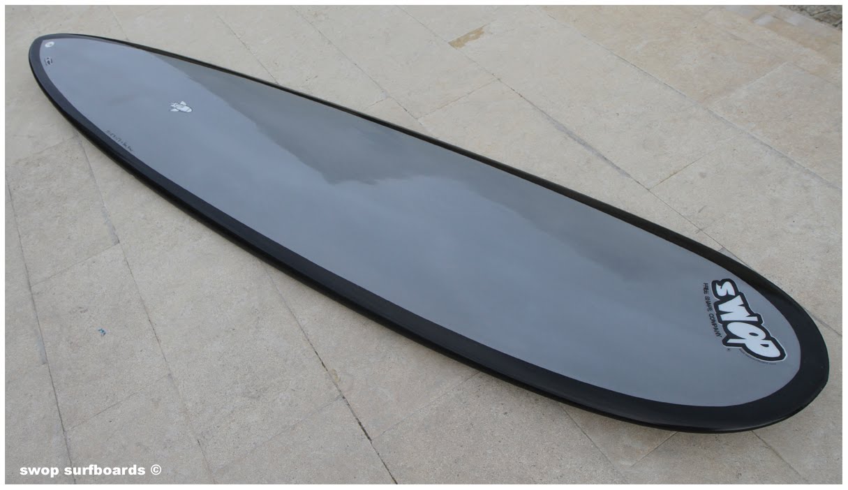 swop surfboards BLACK AND GREY LONGBOARD