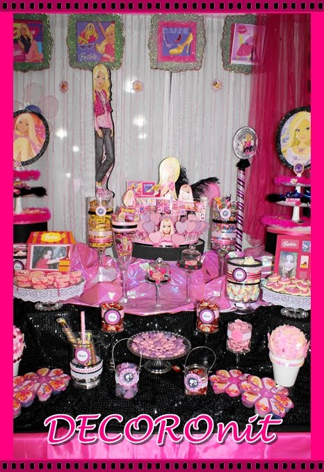 decoracion de fiesta barbie fashion