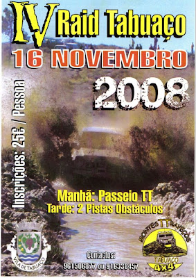 Passatempo: IV Raid Tabuaço 2008-11-16 2008-11-16+Cartaz+IV+Raid+Tabua%C3%A7o2
