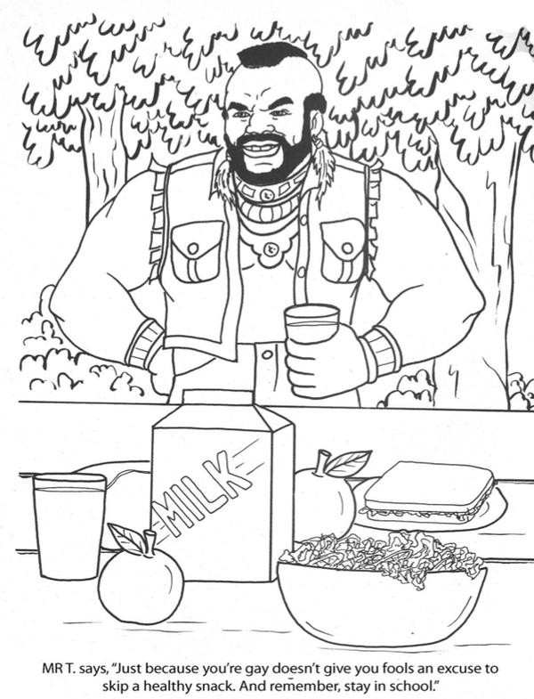 Cultural Compulsive Disorder Mr T S Big Gay Coloring Book