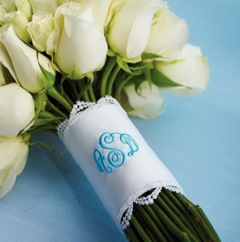 Monogrammed Bouquet Wrap Monogrammed Bouquet Wrap