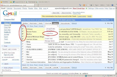 gmail labels clear filters using inbox