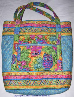 multicolor tote bag