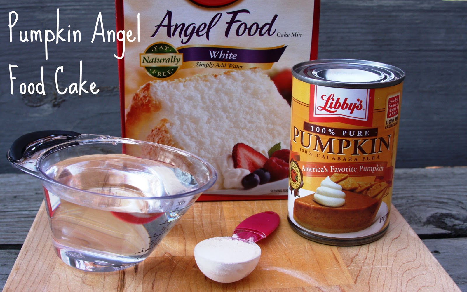 Me and My Pink Mixer Pumpkin Angel Food Cake