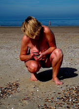 Annick à la plage.