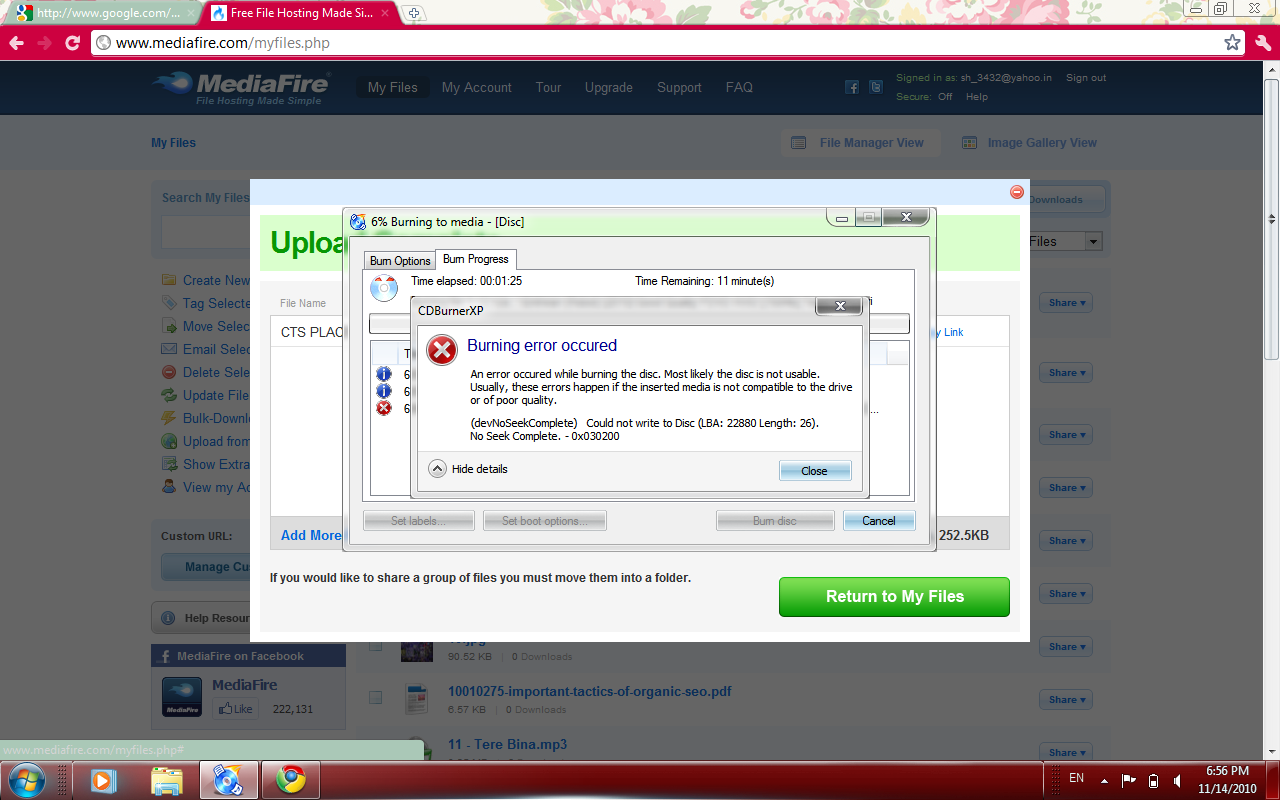Troubleshooting Windows Errors And Solutions Burning Errors (CD /DVD)
