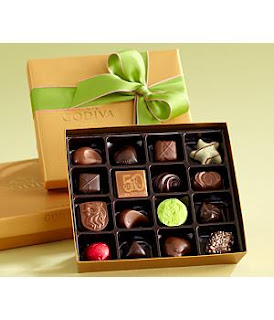 box assorted colorful chocolates