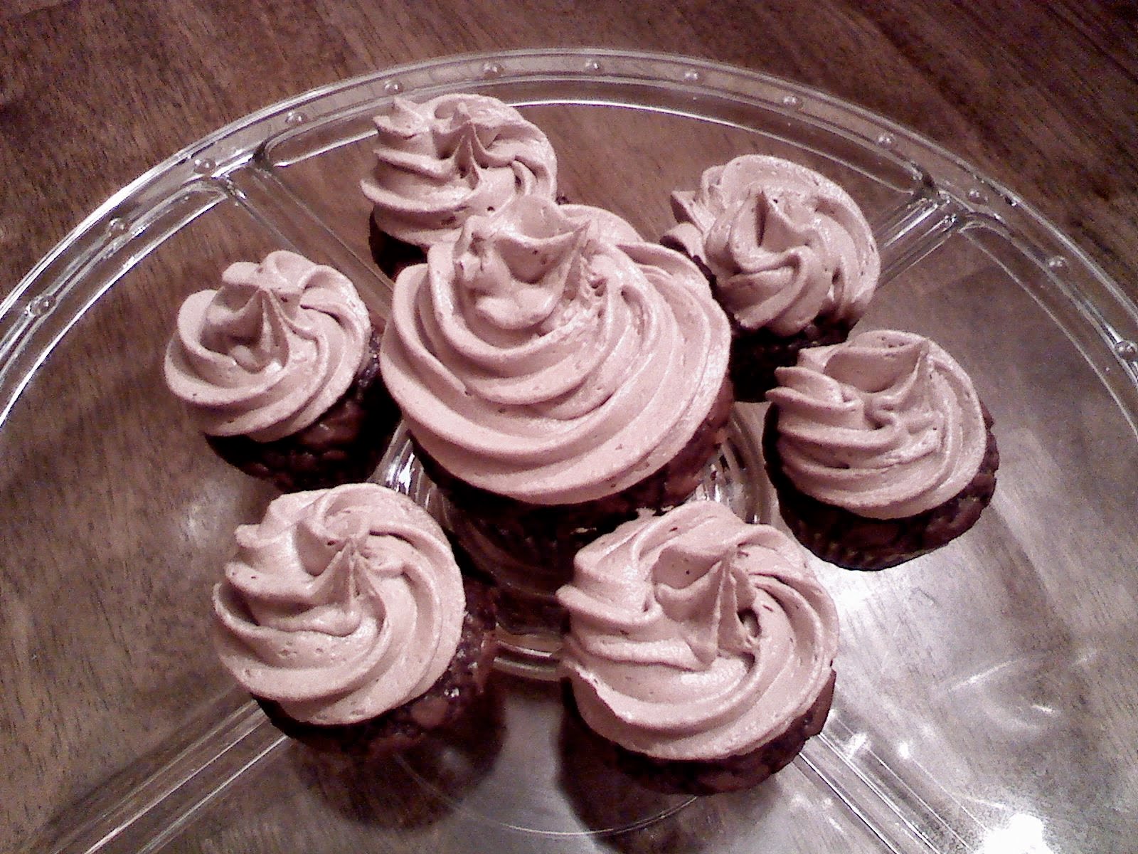 Marie Hines Mint Chocolate Brownie Cupcakes