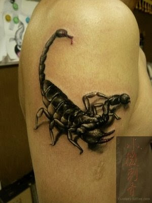 Another scorpion tattoo design people just love them