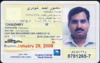 Saudi Aramco Id Card Check