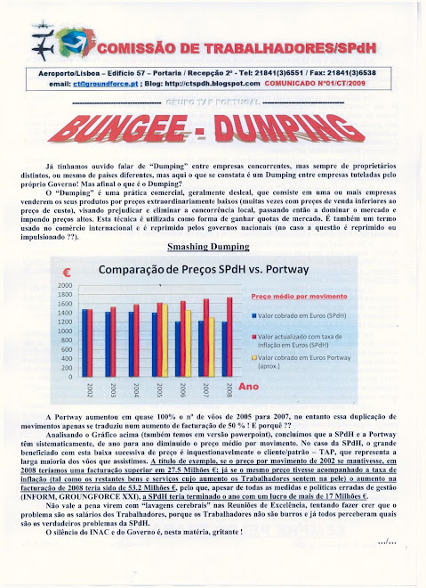 Comunicado nº1/2009 (frente)