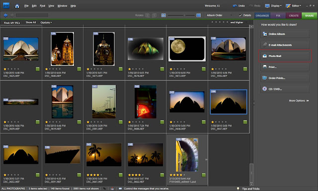 i love photomail in adobe photoshop elements best way of quickly sharing your photographs with friends in interesting way
