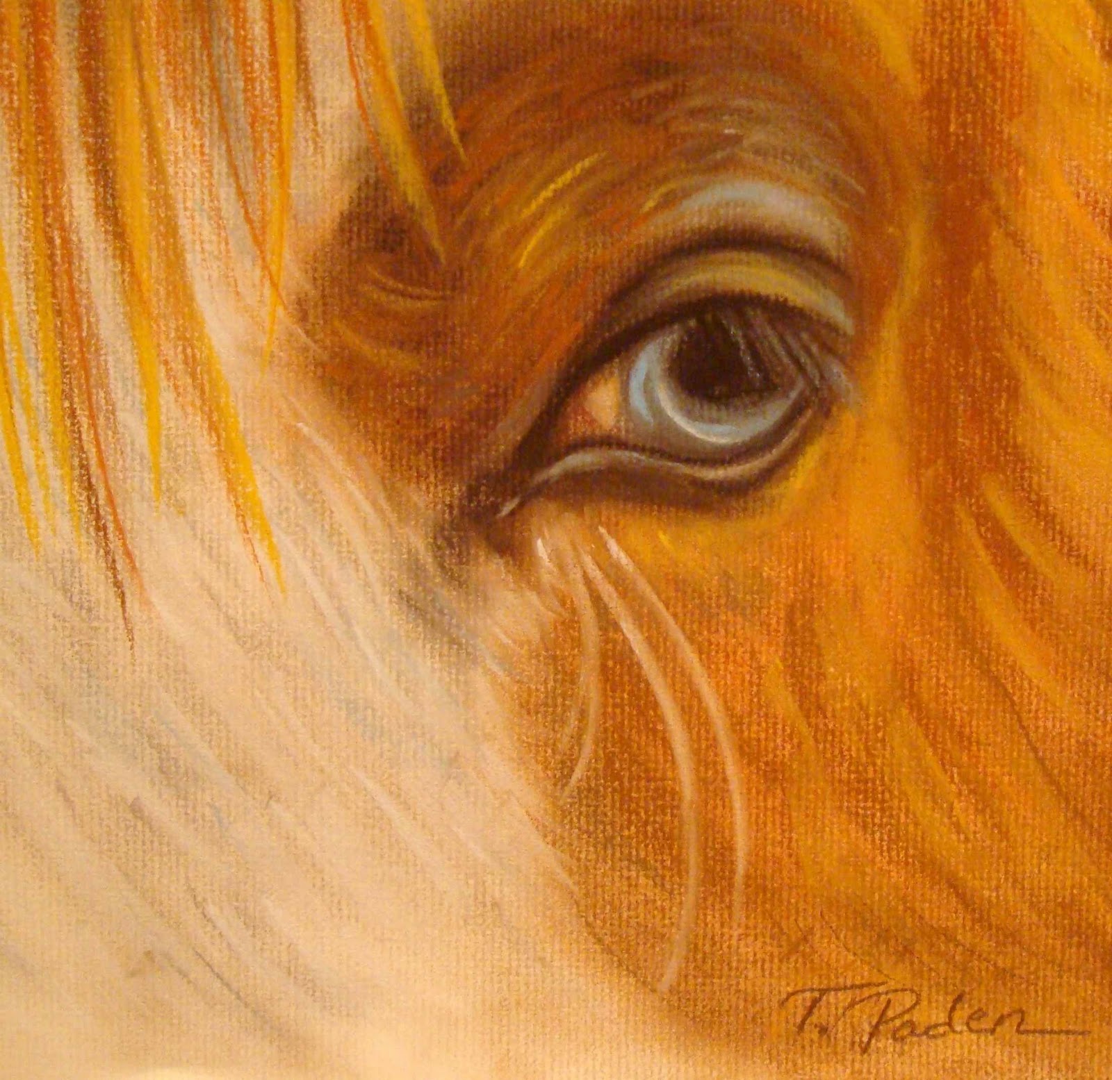 Paintings by Theresa Paden Pastel Horse Drawing by Theresa Paden