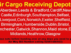 Air Cargo Receiving Depots