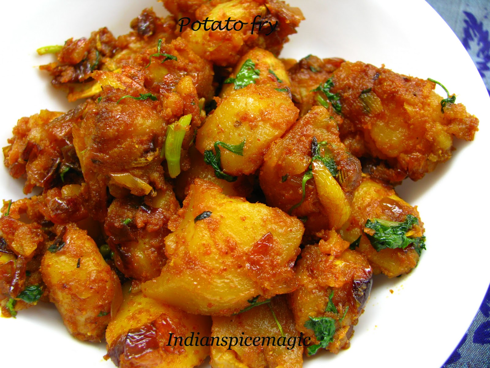 IndianSpiceMagic Potato fry Urulai Kizhangu Varuval