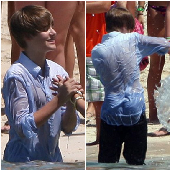 Shirtless Justin Bieber is so