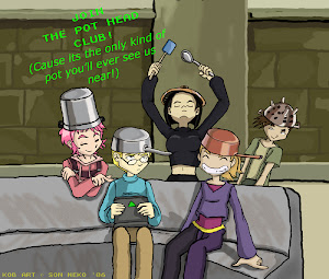 Hela Lyoko Gänget Med Kastruller på Huvudet