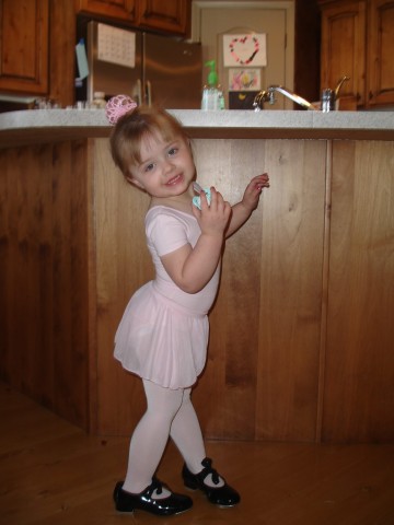 Chanel in real life: My Little Libby wearing her Dance outfit