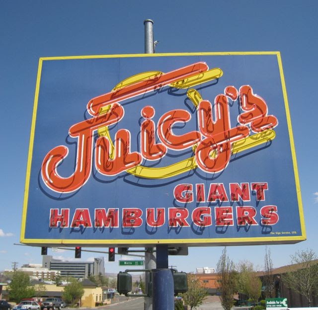 Hoosier Burger Boy Juicy's Giant Hamburgers Reno, NV