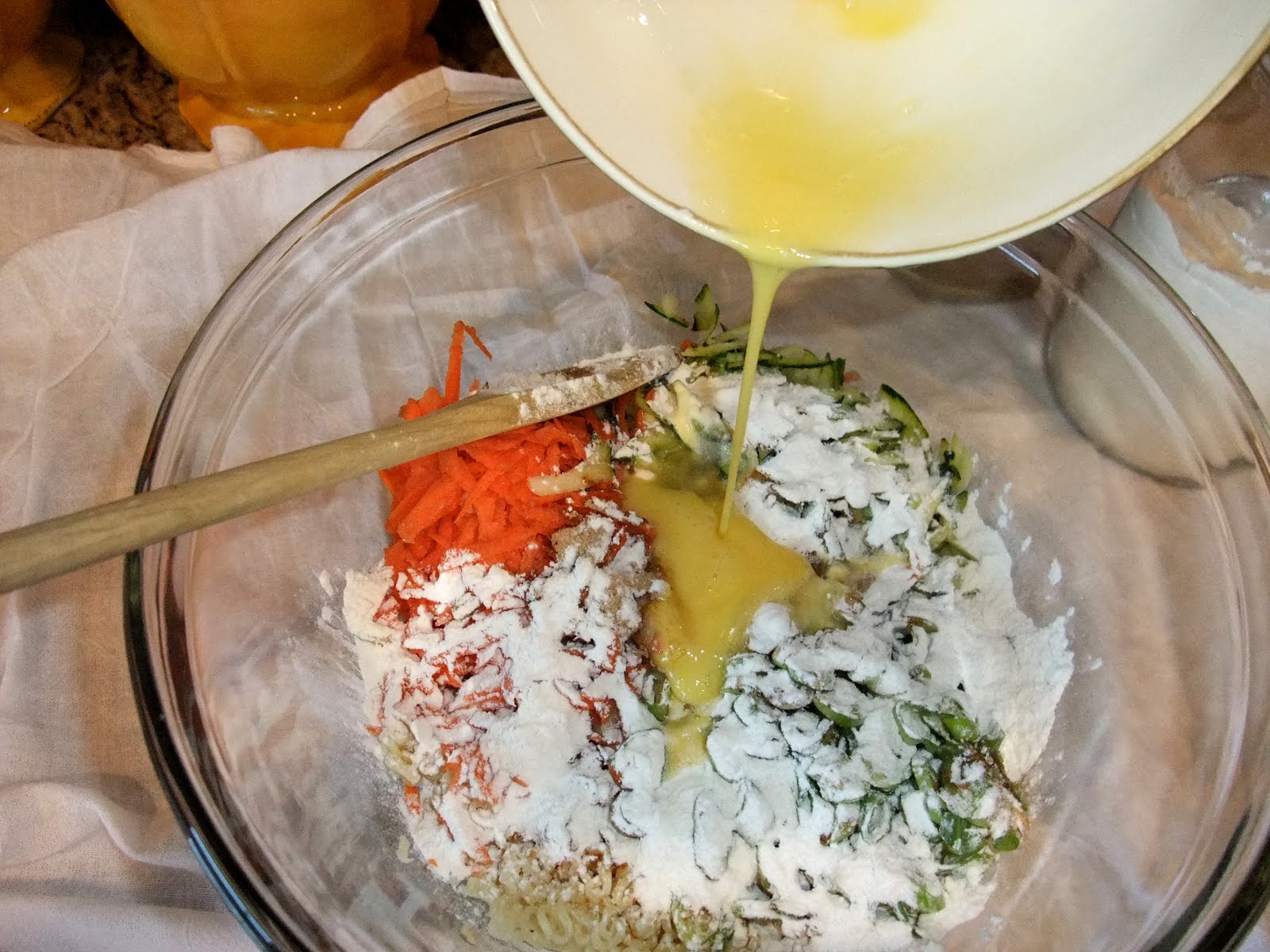 Aunt Peg's Recipe Box Asian Style Noodle Pancakes