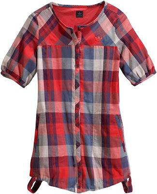 adidas kareli ekoseli tunik gömlek adidas kareli ekoseli tunik gömlek