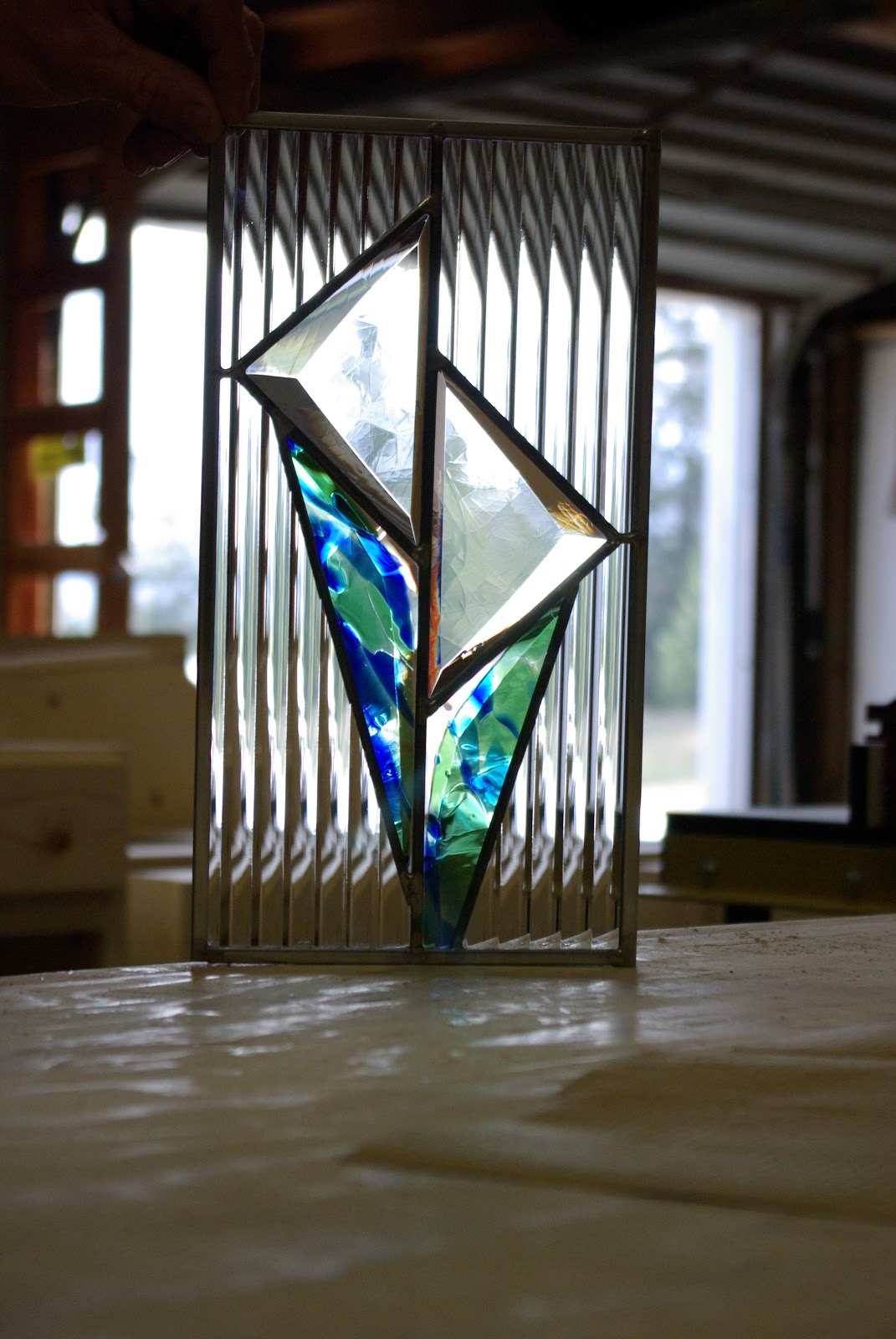 Glass door kitchen cabinet Stained Glass CabiDoor Panels