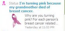 I'm turning pink