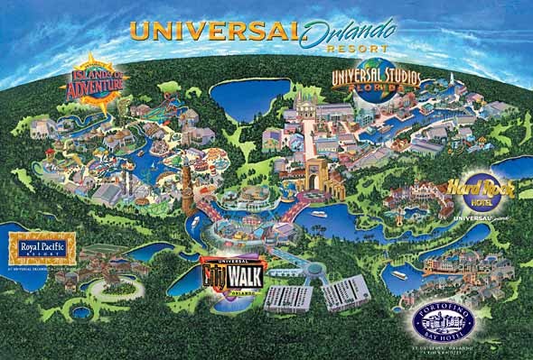 Universal Studios Islands of Adventure - 2007 Park Map