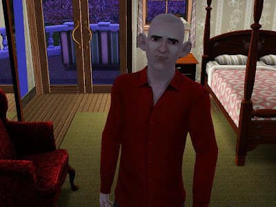 Bonjour, I'm a charmingly hideous Vampire. BTW, why are you in my bedroom??