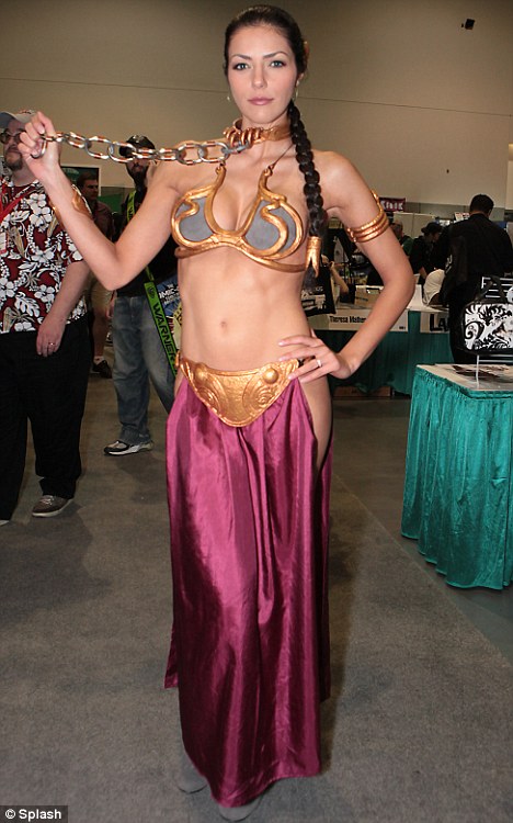 Next Top Model really loves her Princess Leia slave outfit