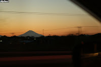 富津館山道路から富士山のシルエット