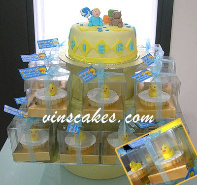Yellow Duck Cake Cupcake Set Posted by Vin's Cakes at 851 AM