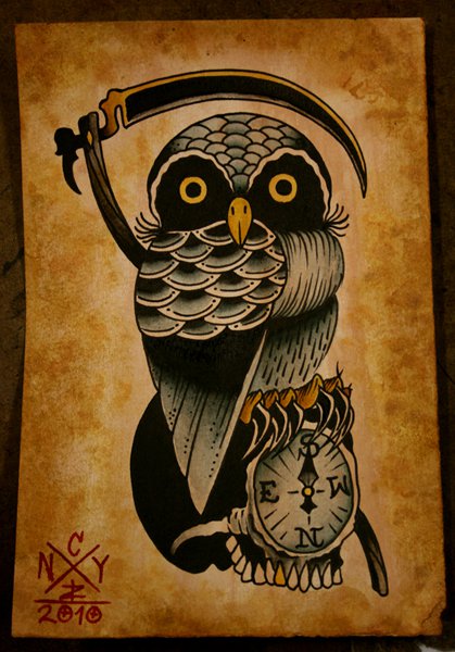 Labels owl painting skulls Tattoo traditional tattoo traditional 