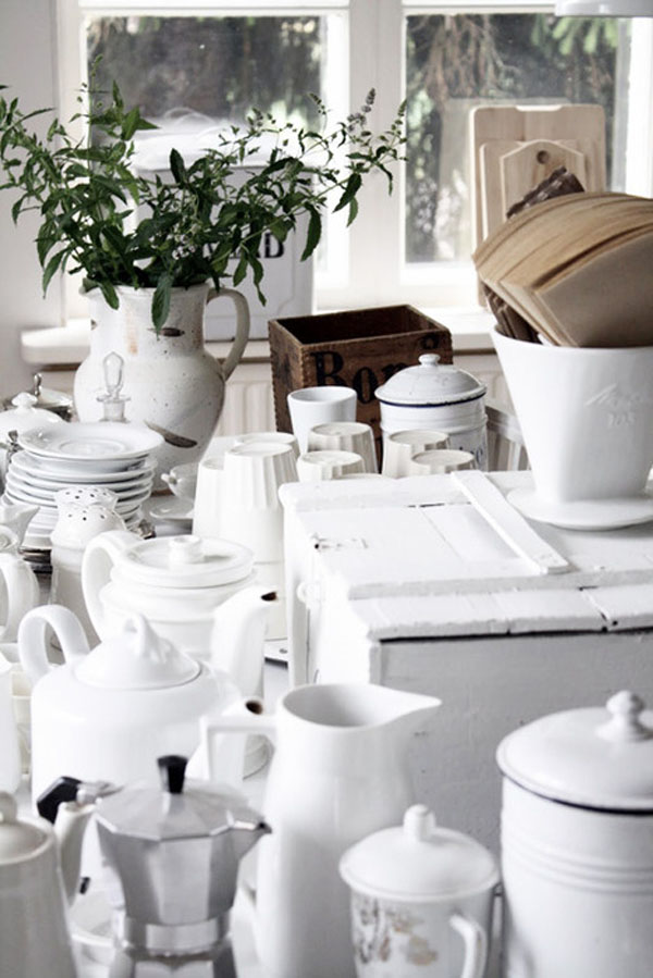 MonaMade The Magic of White Dishes, Vintage or New. They Make Every