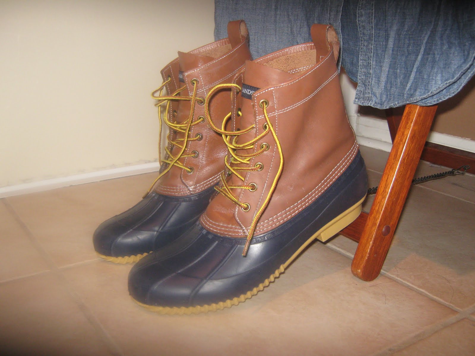 Think Mcqueen Lands' End Canvas duck boots