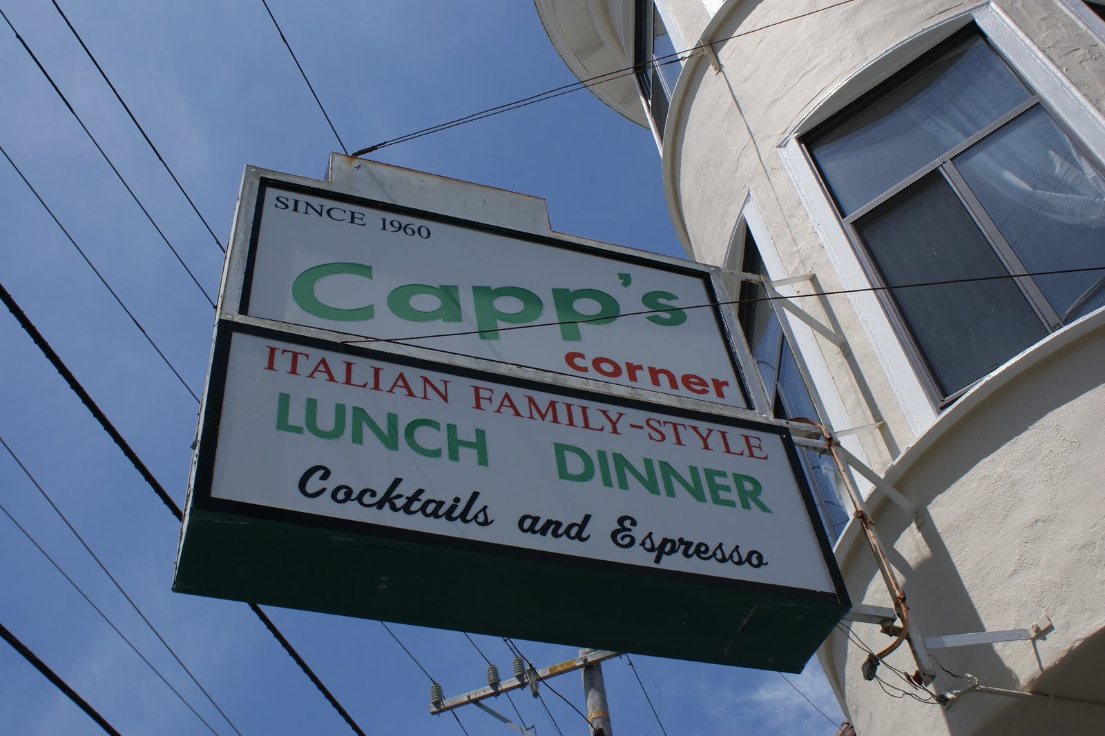 CAPP`S CORNER restaurante italiano em San Francisco Viajando com Sabor