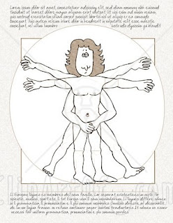 L'homme de Vitruve Vinci+Vitruvian-Man