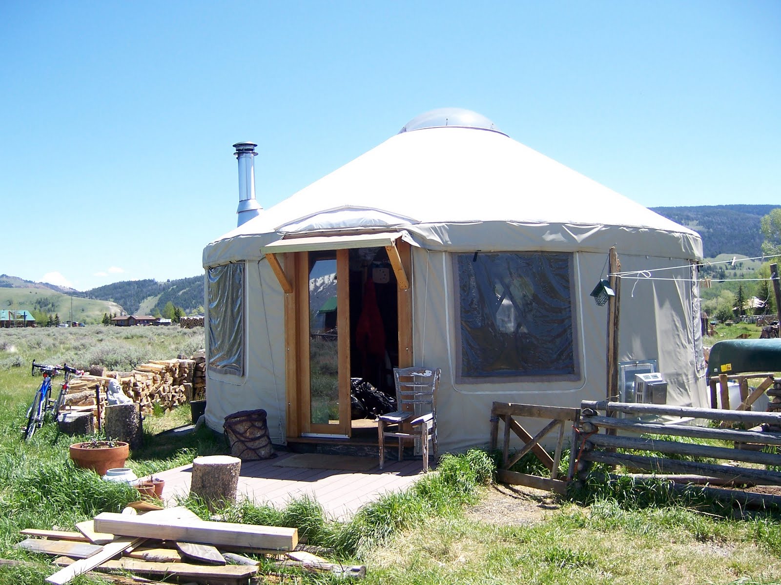 Outback Adventures Kelly Yurt Park Outside of Jackson Wyoming!!