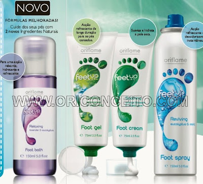 Oriflame nova gama Feet Up cuidados de pés