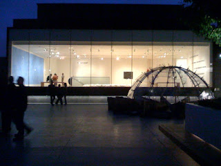 night view at SFMoMA roof garden