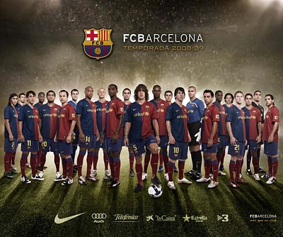 barcelona fc wallpaper team. Barcelona Football Team