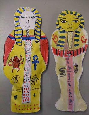 egyptian sarcophagus art