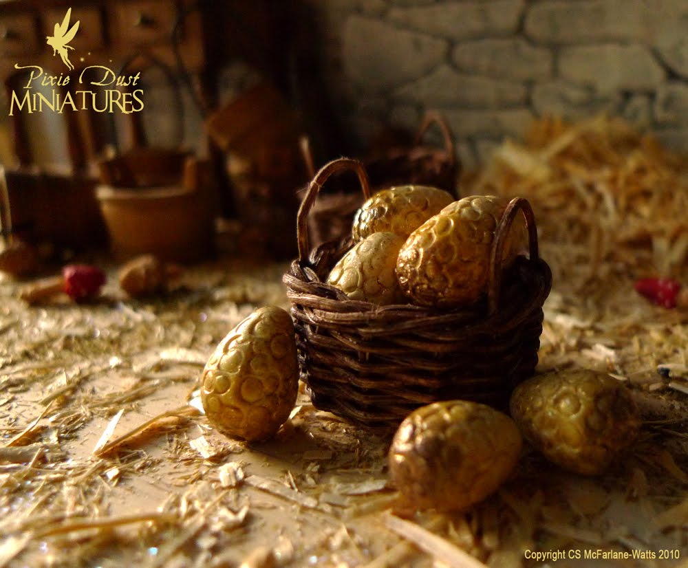 Pixie Dust Miniatures Bronze Dragon Eggs