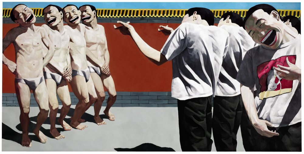 "Execution", Yue Minjun. "Execution", Yue Minjun.