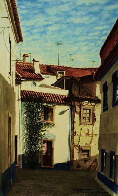 Ruas da Ericeira II (25x53cm)