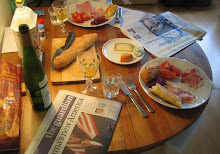 Lunch in the apartment, early November 2008