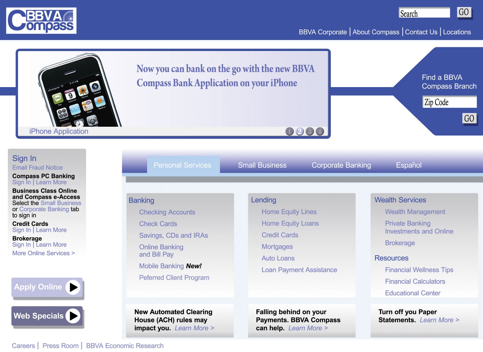 Charles Online Portfolio BBVA Compass Bank Graphics
