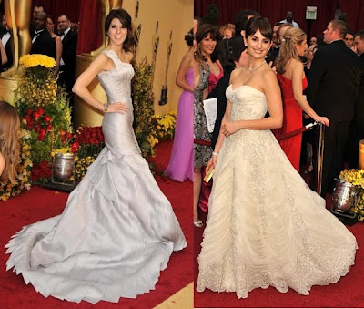 Penelope Cruz In White Pierre Balmain Dress For Oscars 2009 Penelope Cruz In White Pierre Balmain Dress For Oscars 2009