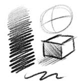 brush tool pencil round 3 pt a similar pencil but with a different shaped brush good for tightening up or when the chiseled head of the stumpy