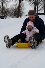 Sledding with daddy